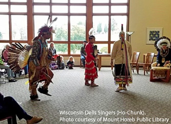 Wisconsin Dells Singers (Ho-Chunk), Photo courtesy of Mount Horeb Public Library